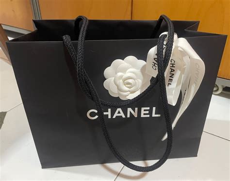 chanel paper bag flowers|Chanel paper bag original.